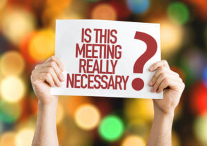 How to half the number of meetings