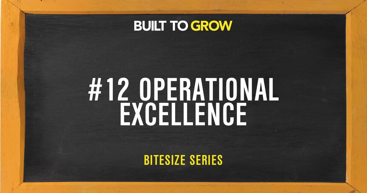 Built to Grow Bitesize #12 Operational Excellence