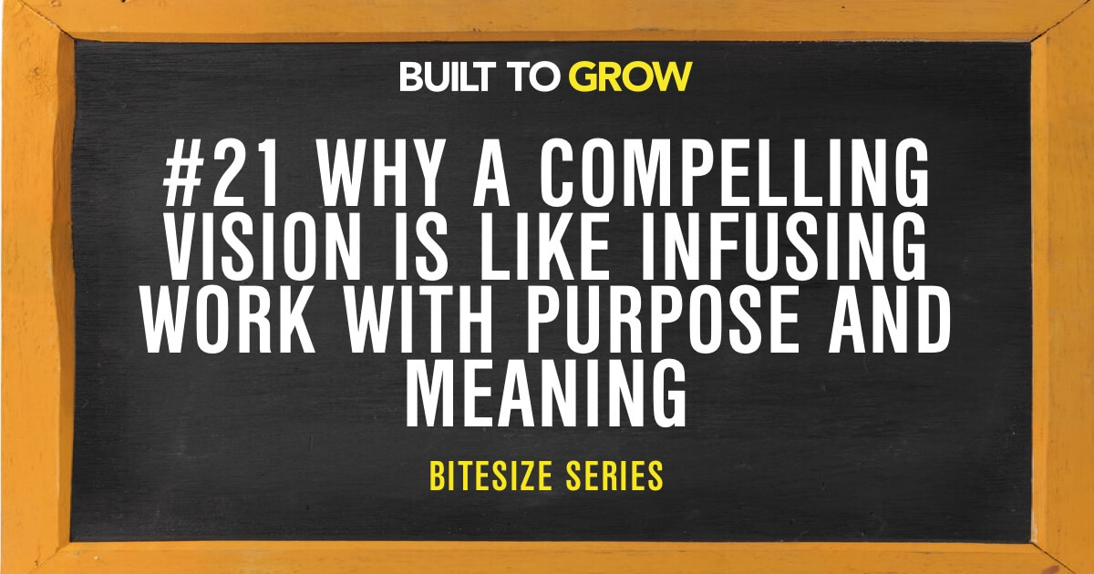 Built to Grow Bitesize #21 Why a Compelling Vision