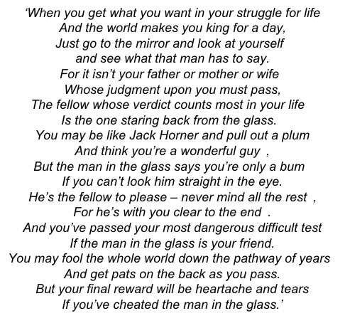 man in the glass poem